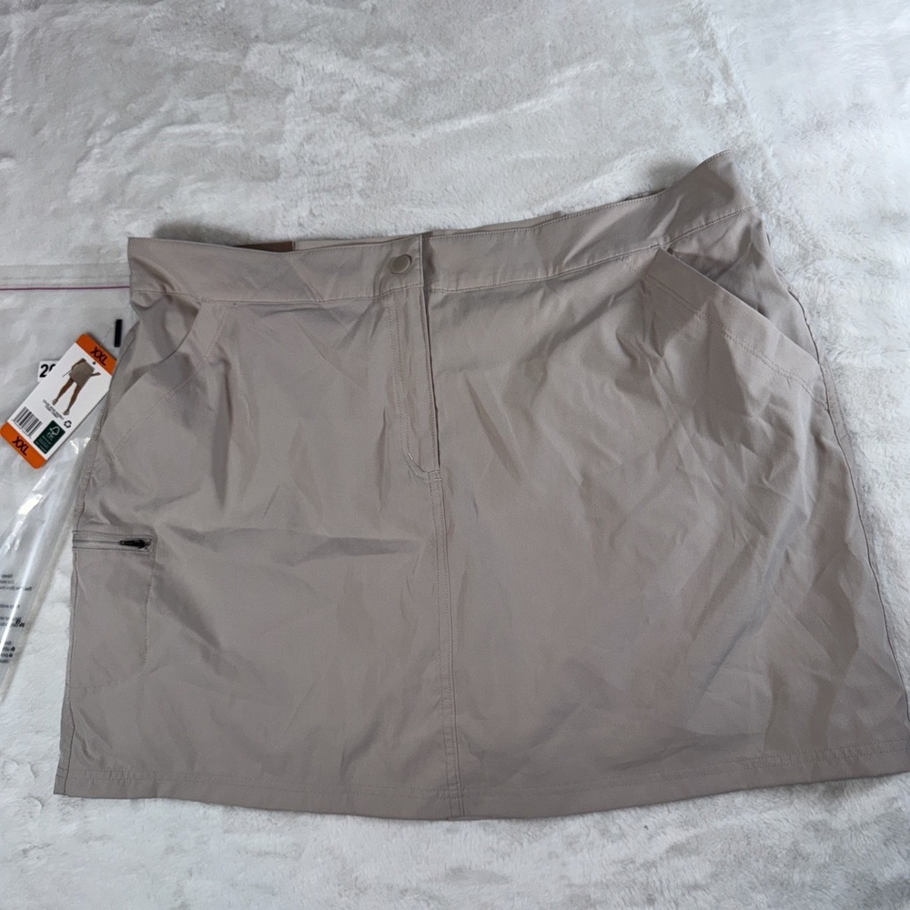 32 Degrees Cool Womens Active Performance Skort Beige Marble XXL NWT 1745837